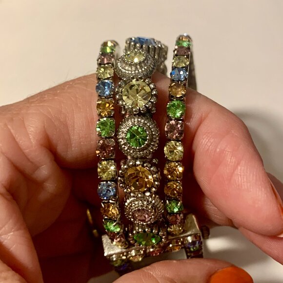 Vivani Rhinestone Watch Silver Tone - Picture 4 of 4